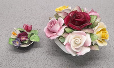 Royal Doulton & Coalport Bone China Flower Posies Lot Vintage England Figurines