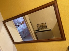 Hall Or Mantelpiece Mirror Approx 50 In X 26 In Dark Wood Surround