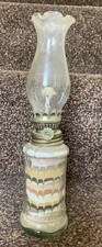 Vintage Decorative Oil Lamp Filled With Coloured Sand