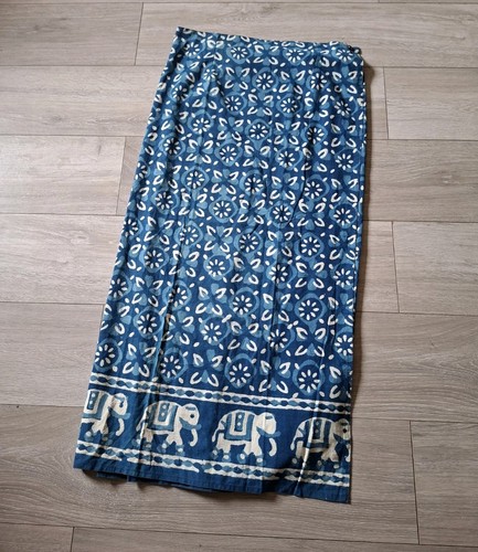 Blue white indian cotton - blue, &