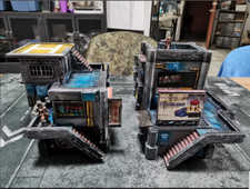 Sci Fi/ cyberpunk multi level buildings - 28mm wargaming Terrain - Infinity