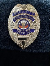 security officer patch Gold