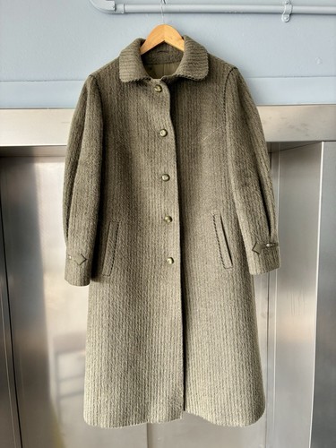 50s vintage lama wool coat - lama,