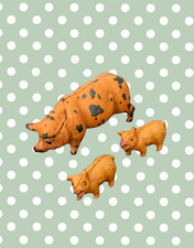Britains Style Pink Pig Family