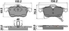 NAP Front Brake Pad Set for