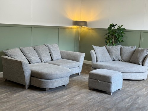 Dfs grey fabric corner - dfs,