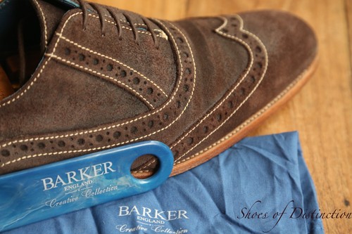Barker brown suede - barker, oxford