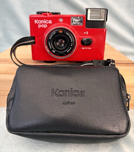 Konica pop 35mm compact film - konica,