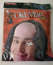 Adult Fancy Dress Old Man Wig By Bristol Novelty NOS
