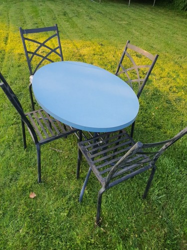 Kitchen dining table - kitchen, blue
