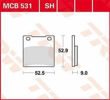 Fits Suzuki RG 250 W 1984 TRW