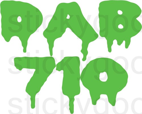 Dab 710 vinyl decal - 710, sticker