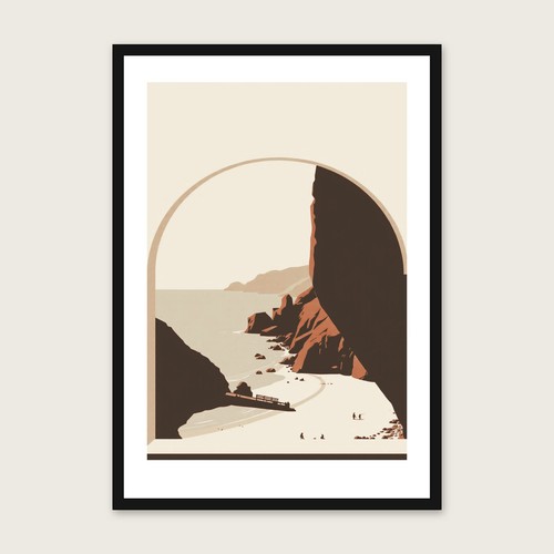 Framed screen print - print, style