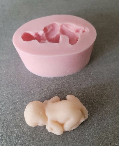 Silicon fondant sleeping baby - silicon,