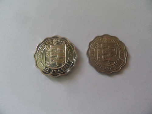 Guernsey three pence prof coin - pence,