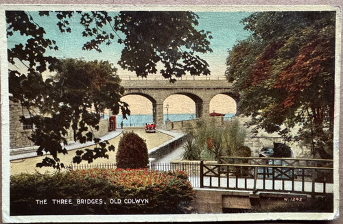 Vintage post card the three - the,