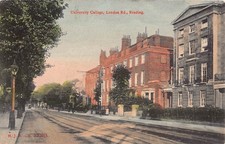 POSTCARD - BERKSHIRE - READING - UNIVERSITY COLLEGE - LONDON ROAD - PRE 1918