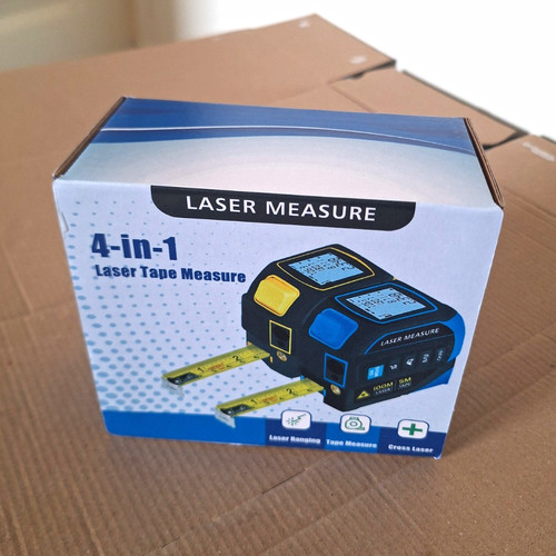 Laser tape measure - 4-in-1,