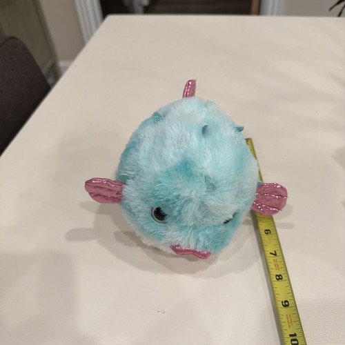 Aqua pink puffer - aqua, fish