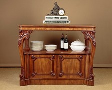 Antique Carved Mahogany Buffet