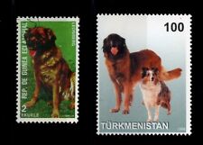 LEONBERGER Leon  Berger Dog Postage Stamp International Collection X 2
