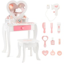 2-in-1 Kids Vanity Set Pretend