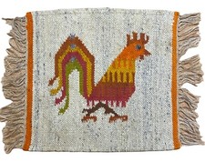 Rare Vintage Hand Loomed Polish Textile Wall Hanging