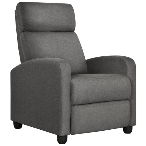 Fabric recliner chair single - recliner,