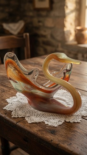 Large vintage hand blown - large, hand-blown