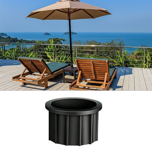 Umbrella pole support - pole, bushing