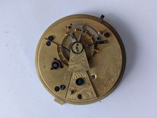 Vintage Fattorini & Sons Key Wind 46.36mm Pocket Watch Movement (Spares/Repairs)