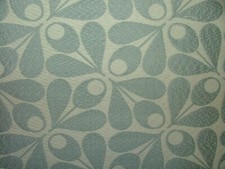 Orla Kiely Curtain Fabric Woven Acorn Cup Blue Jacquard Upholstery Cushion Use