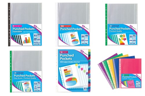 Clear plastic poly punched - clear,