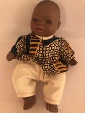 Nines Onil Ethnic Baby With African Style Clothes Soft Bodied Doll 10”