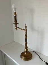 Laura Ashley Bronze Table Lamp Swing Arm Articulated with Lampshade 