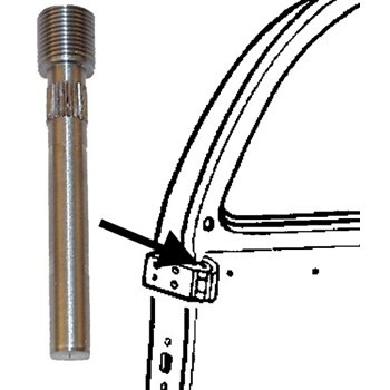 Pin door hinge - +0.10, mm