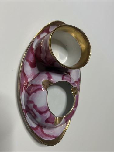 Cmielow pink with gold - pink,