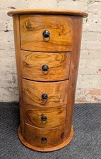 Tall Solid Wood Sheesham Drum