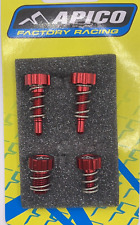 AJP/Braktec Trials Brake/Clutch Master Cylinder Adjuster Set 1/RED