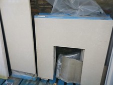 Marble hearth and back - , panel
