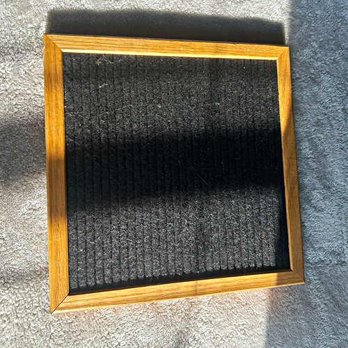 Square black felt letter - letter, board