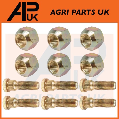 Front wheel studs nuts - 6x,