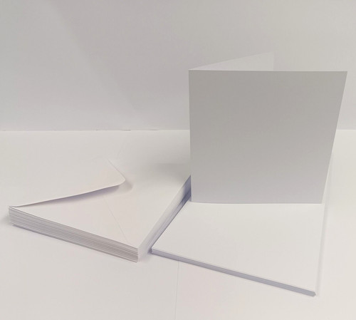 7 white blank cards - ,