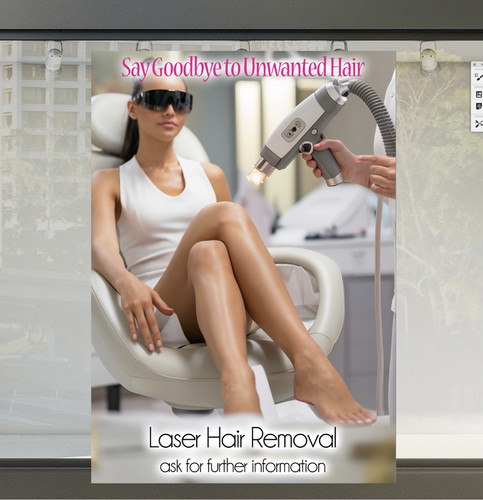 Laser hair removal available - hair,