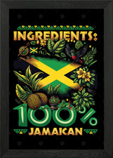 100 Jamaican Roots Framed Wall