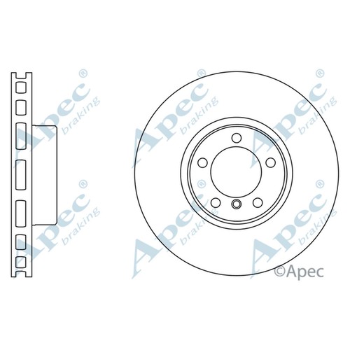 Brake discs vented front - 2x,
