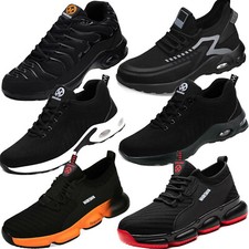 SAFETY SHOES TRAINERS MENS WOMENS LIGHTWEIGHT STEEL TOE CAP WORK BOOTS UK NEW