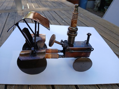 Scrap art vintage metal model - scrap,