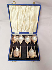 Vintage James Dixon & Sons Set of 6 Silver Plated EPNS Dessert Spoons ~ SILCRAFT