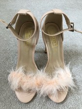 Women's High Heel Pink Fluffy